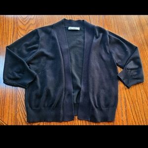 Black Midlength Cardigan